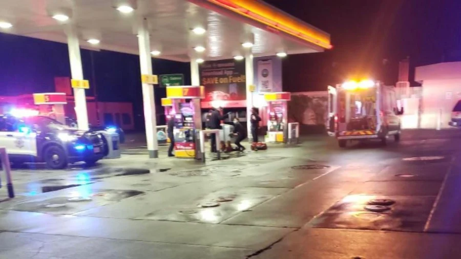 The Shell station on Dale Mabry Highway where the incident occurred